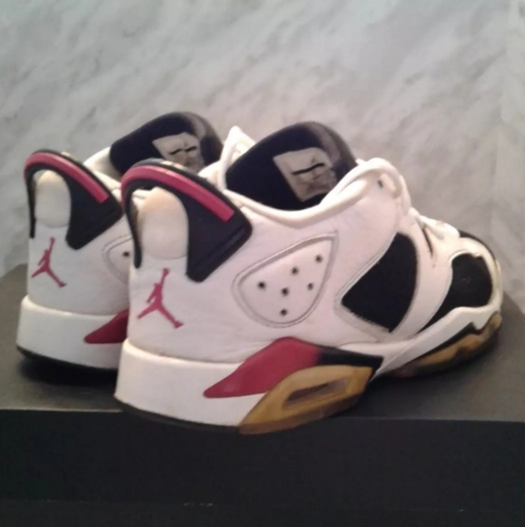 Nike Air Jordan 6 Retro GS 7Y Fuchsia Black White womens sz 8.5 mens 7 768878 - Picture 3 of 6